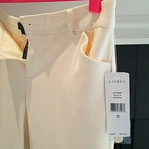 Ralph Lauren modern cream dress pants